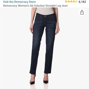 Democracy Ab Solution Straight Leg NWT